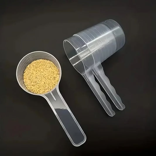5PCS Transparent Pet Measuring Scoop Set for Dog & Cat Feeding