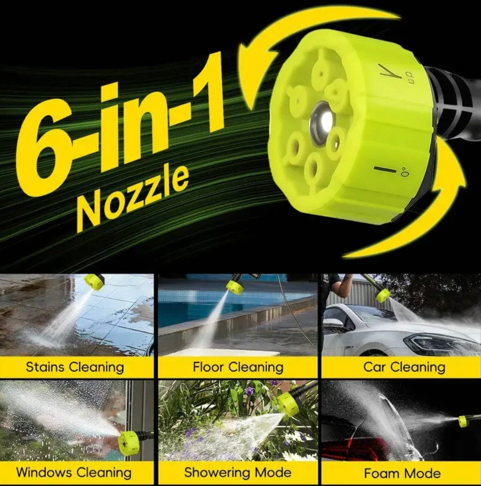 Cordless 6-Mode Power Wash & Rinse Kit