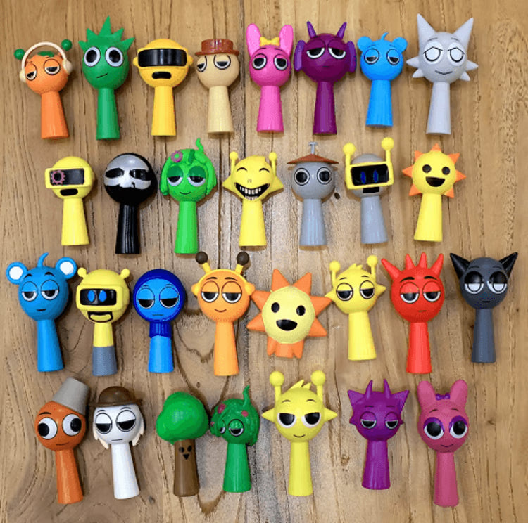 24-Piece Sprunki Doll Set Cartoon PVC Mini Figurines Collection