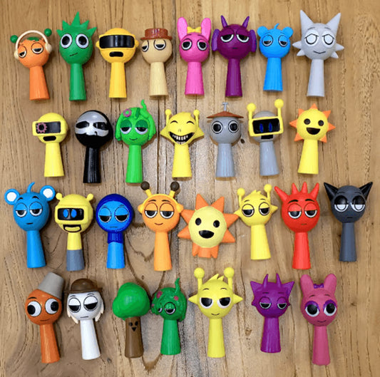 24-Piece Sprunki Doll Set Cartoon PVC Mini Figurines Collection