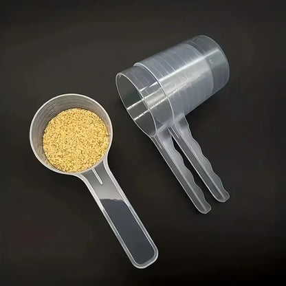 5PCS Transparent Pet Measuring Scoop Set for Dog & Cat Feeding