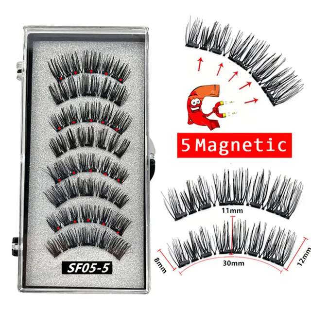 8D Quantum Magnetic Eyelashes With Soft Magnet Technology