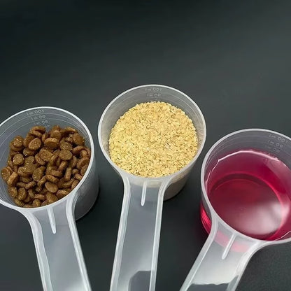5PCS Transparent Pet Measuring Scoop Set for Dog & Cat Feeding