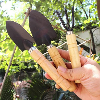 3 Piece Mini Garden Tool Set Heavy Duty Hand Tools for Indoor Plants and Flower Pots