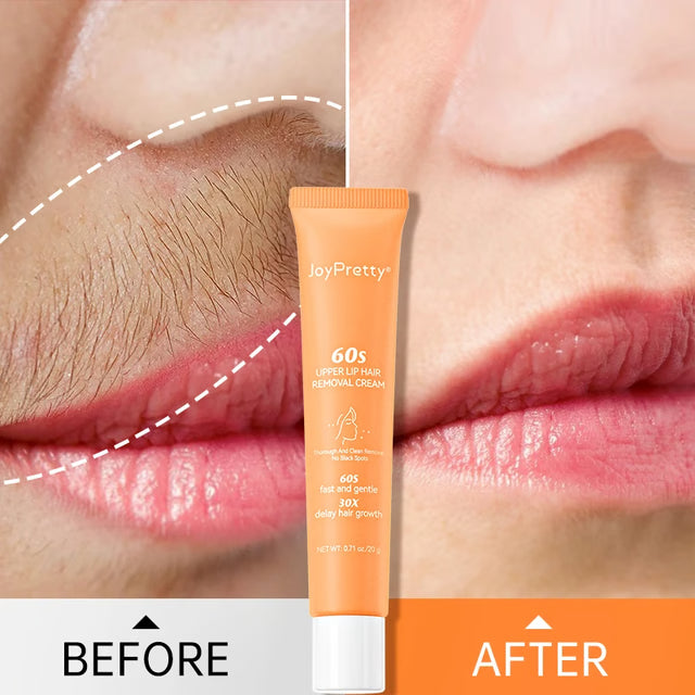 Fast Gentle Hair Removal Cream for Women, Whitening & Skin Care Depilation for Clear Lips and Underarms