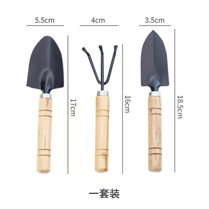 3 Piece Mini Garden Tool Set Heavy Duty Hand Tools for Indoor Plants and Flower Pots