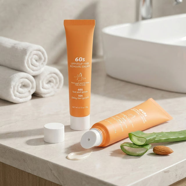 Fast Gentle Hair Removal Cream for Women, Whitening & Skin Care Depilation for Clear Lips and Underarms